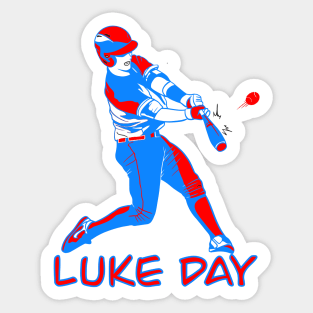 LUKE DAY RED WHITE AND BLUE BASEBALL PLAYER Sticker